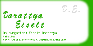 dorottya eiselt business card